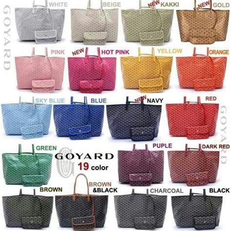 painting a goyard bag|goyard bag color chart.